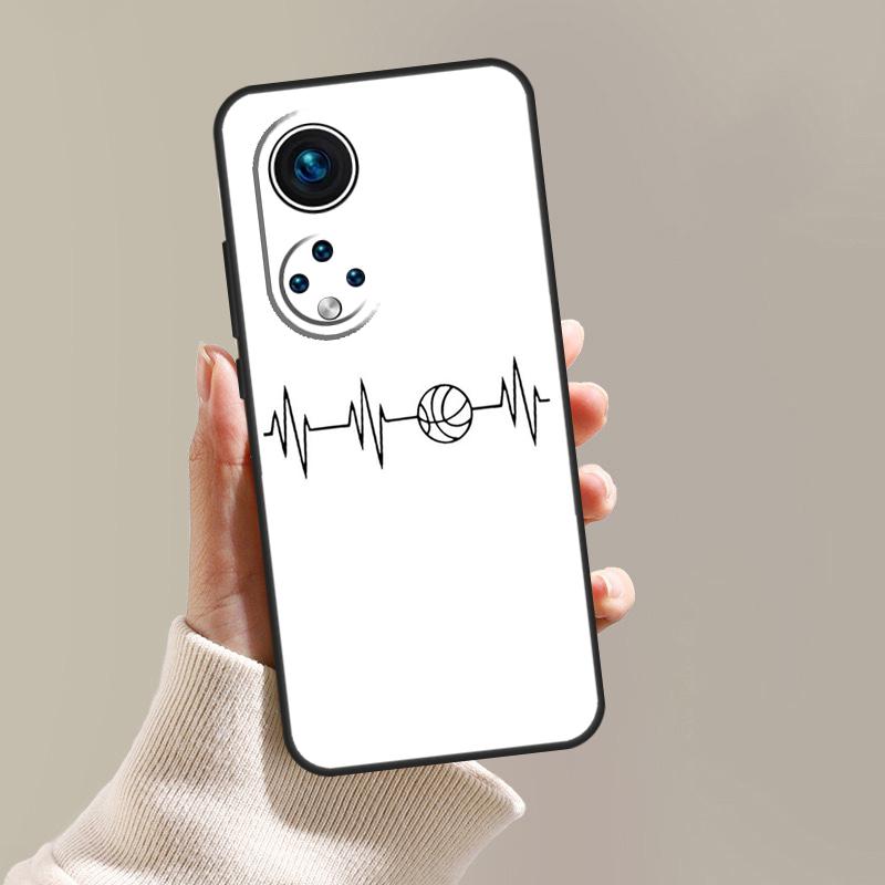 Basketball Heart Beat Case Cover For Honor X8a X9a X7a X6a X7 X8 X9 50 70 90 Lite Honor 8X 9X Magic 5 Lite Pro
