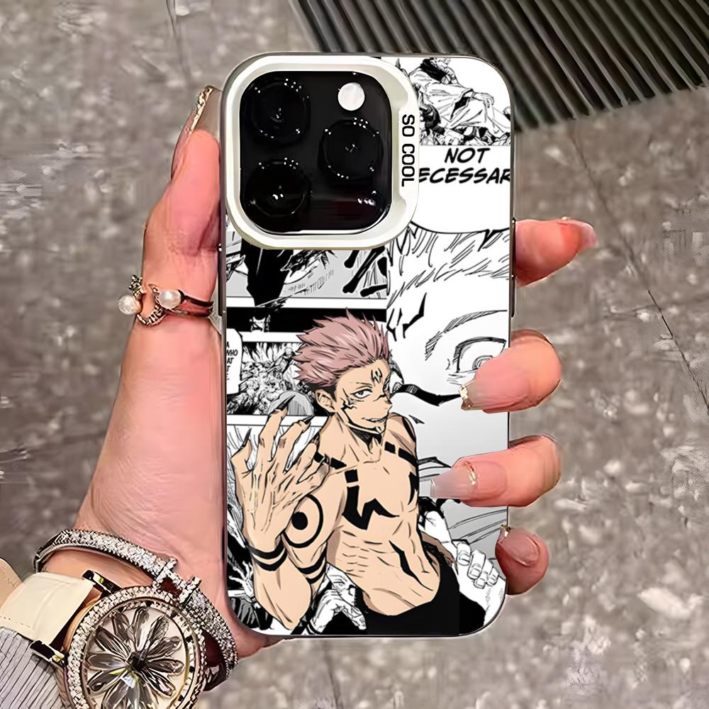 Custodia Cool per Telefono Jujutsu Satoru Gojo Per IPhone 17 Pro Max 16 15 14 13 11 12 Mini Xs Xr 8 Plus Se Colore Argento Cover