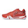 Li Ning Gumové Pohodlné Všestranné Protiskluzové Odolné proti Opotřebení Nízké Badmintonové Boty Unisex Boty Červená Bílá AYZU001-2