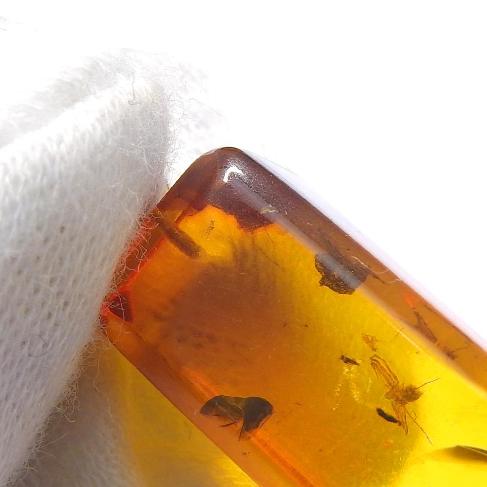 Necklace K18 yellow gold/amber amber 6.4g Women Used