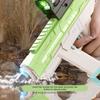 Electric Space Water Gun Uzi Hand Integrated Three Function Scorpion Light Kids Toys Young Boys Splashing Water Play Game Outdoor Present