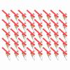 40pcs ABS Fishing Sinker Slides Metal Snaps Red and Black Sinker Slides Fishing Accessories Fishing Weight Sinkers