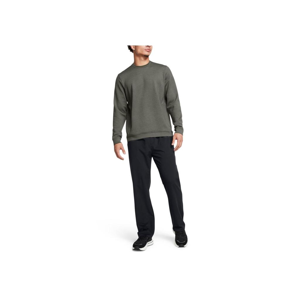 Under Armour UA Meridian Crew Neck Solid Color Casual Long Sleeve Sweatshirt Men sweatshirt Ocean-Green 1379667-390