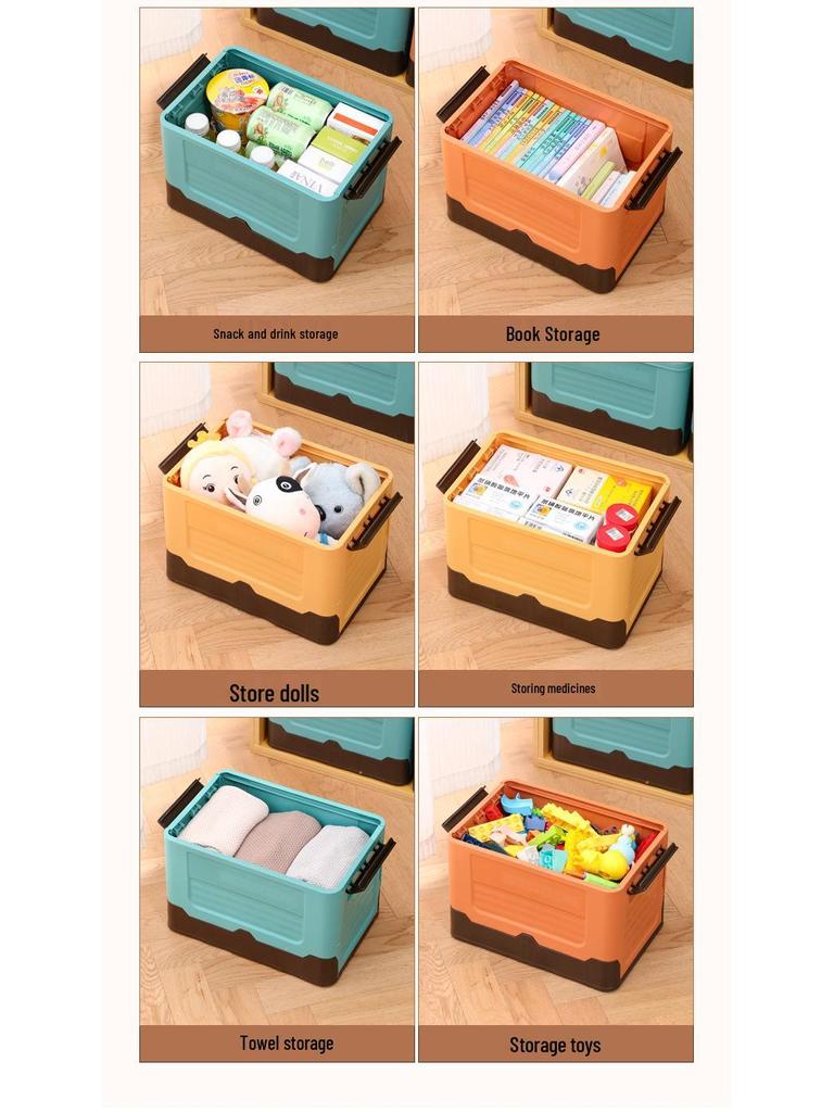 Large Capacity Foldable Organizer Box for Underwear, Socks, Tableware, and More