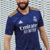 adidas Real Madrid Away Player Edition Soccer/Football Sports Short Sleeve Blue Men's GM6775