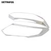 For Nissan X-trail X trail Rogue T32 2017 2018   Chrome Front Head Light Lamp Cover Trim Headlight Protector Accessories