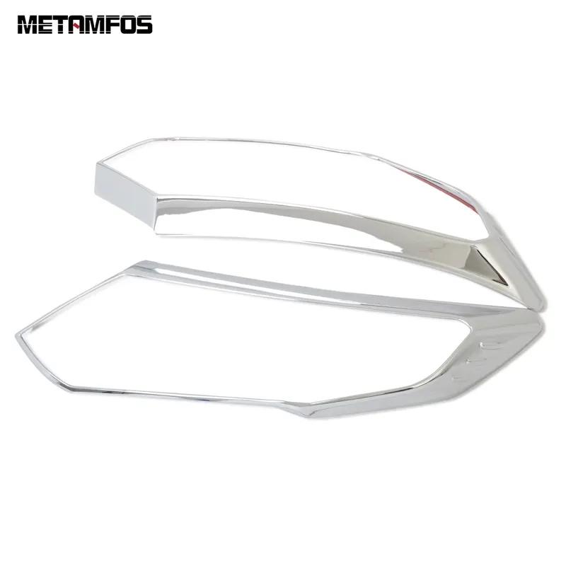 For Nissan X-trail X trail Rogue T32 2017 2018   Chrome Front Head Light Lamp Cover Trim Headlight Protector Accessories