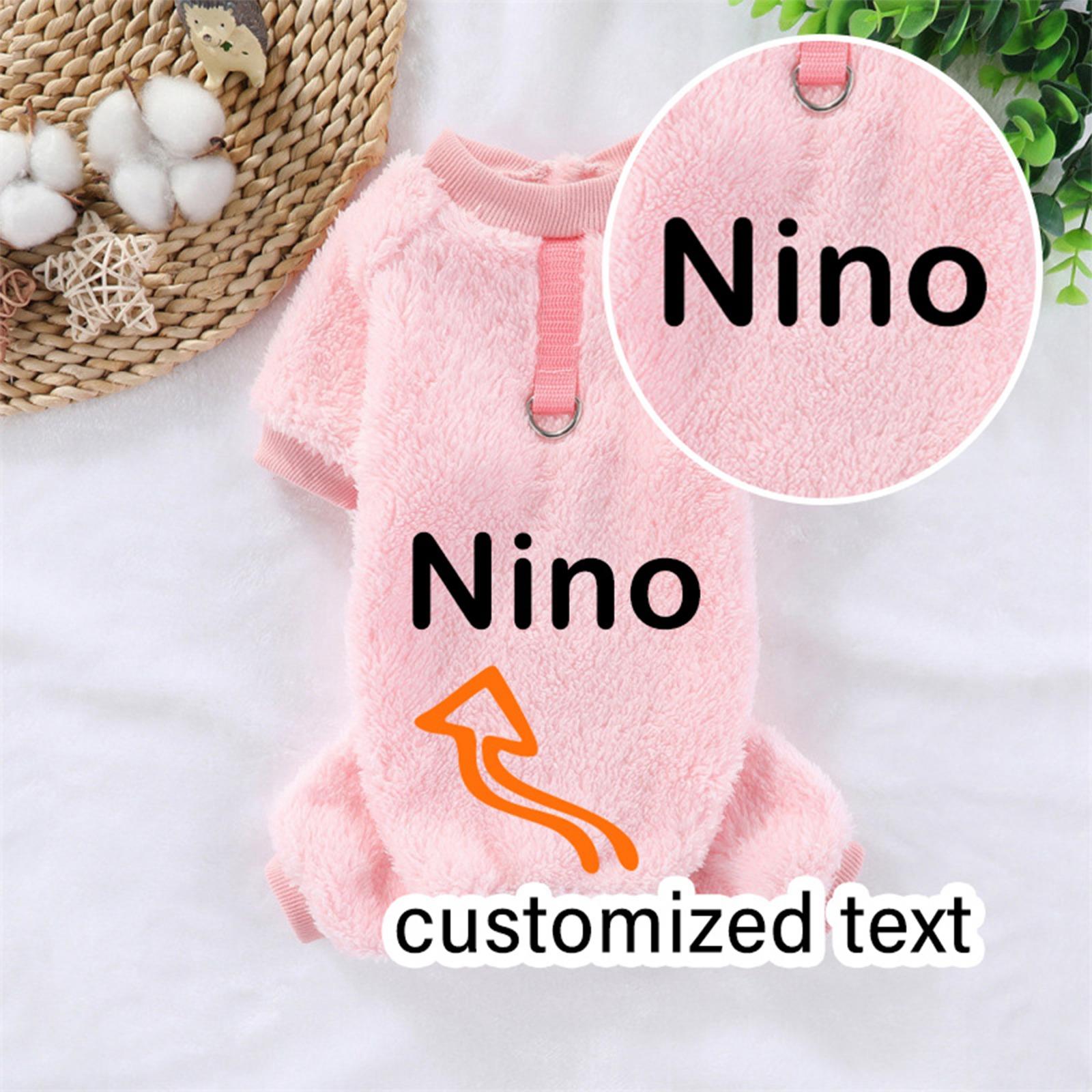 

Custom Hoodie For Small Medium Pet, Personalized Photo/Text Pet Warm Pullover Pet Hoodie Custom Sweatshirt XS розовый