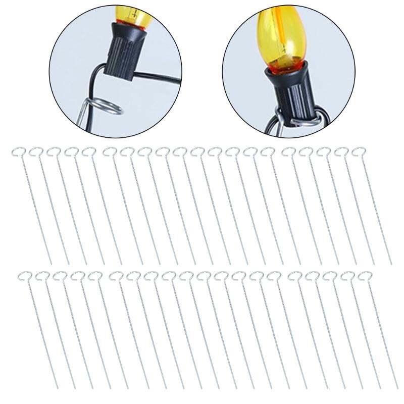 60pack Strong Celebratory Light Stakes for Bulbs Great for Driveway and Seasonal Displays