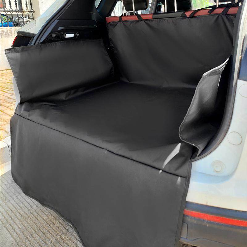 Waterproof 600d Oxford Cloth Dog Car Seat Cover Pet Travel Dog Carrier Car Trunk Mat SUV Cargo Liner For Large Medium-sized Dogs