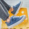Fashion Designer Skateboarding Men Casual Skate Shoes Blue High Quality Trainers Trend Board Rubber Sole Sport Sneake Walking Casual Sho