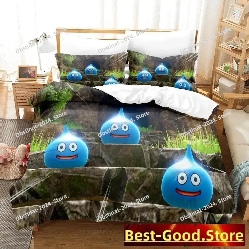 Spiel Dragon Quest XI Beding Set Einzel Doppel Voll Königliche Größe Abmessungen Abmessungen Bettwäsche Set Erwachsene Kinder Schlafzimmer Bettbezug Sets parure de