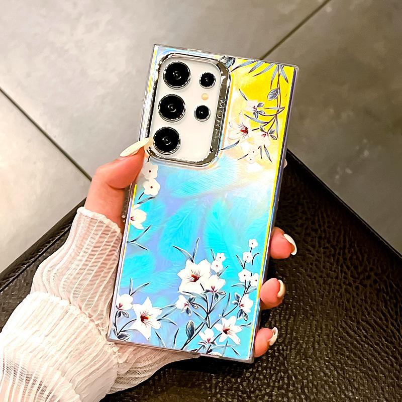 Geeignet für Samsung S24ultra Handyhülle Imd Bunt S25plus Galvanisiert Laser A55 5G Schutzhülle