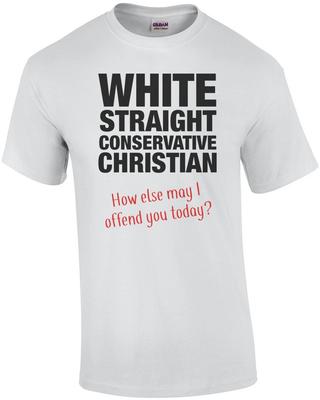 White, Straight, Conservative, Christian... How Else May I Offend You Today? ...