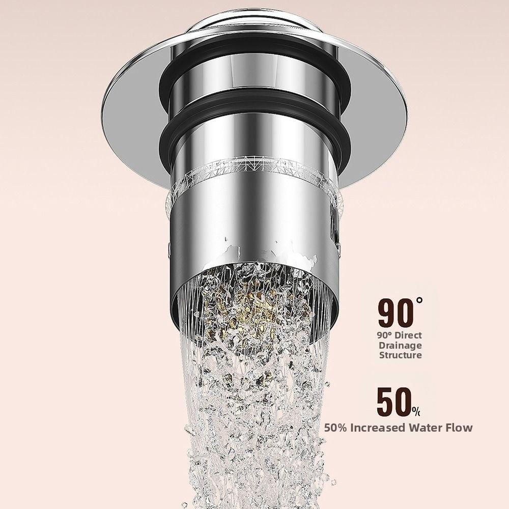 New Sealing Spring Core Drain Plug Anti-Odor Push-Type Floor Drain Filter with Anti-Clogging Net Pop-Up Washbasin Plugs