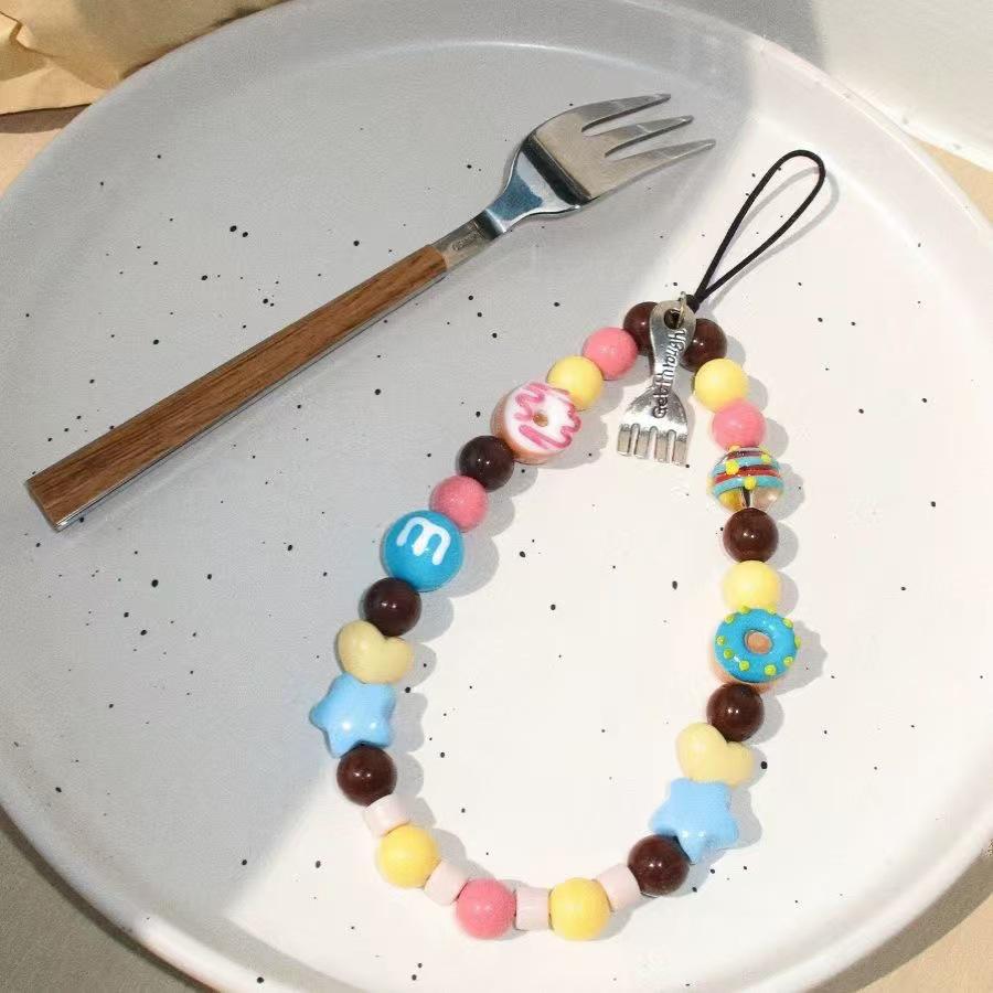 

Quirky Beaded Phone Case Lanyard & Camera Charm Anti-Lost Chain for Women
