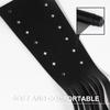 Garneck Motorcycle Lever Tassels Fringe Leather Motorcycle Lever Handlebar Throttle Brake Clutch Grip Covers Wraps