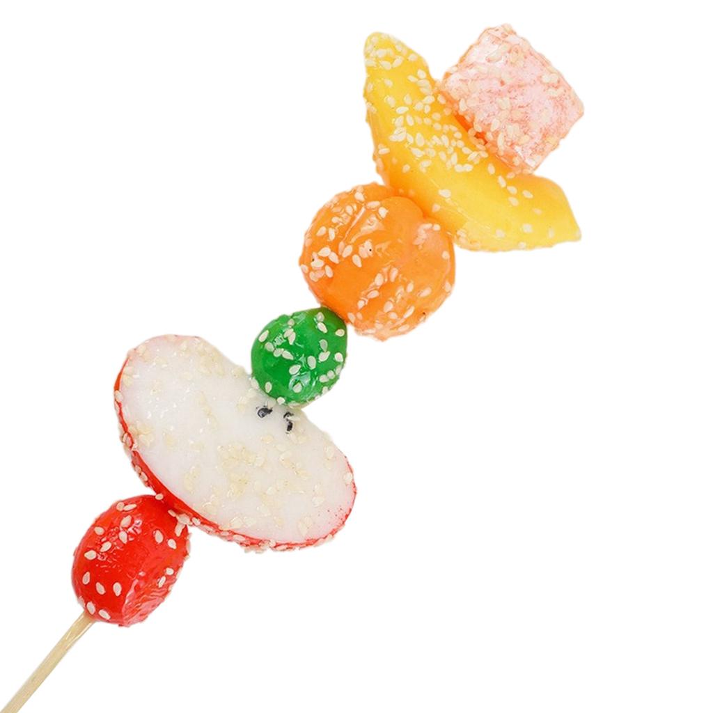 Artificial Fruit Stick Artificial Sugar-Coated Haws Fake Candied Haws Realistic Simulation Fruit for Photography Prop