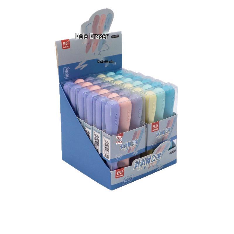 Large Hole Eraser for Elementary Students - Correct Grip, Durable, Creative Design