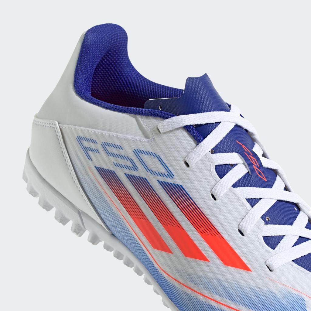 Adidas Futsal Shoes F50 Club TF Unisex Adult NIR11 Footwear Blue Size cm White/Solar Red/Lucid (IF1348) 26.0