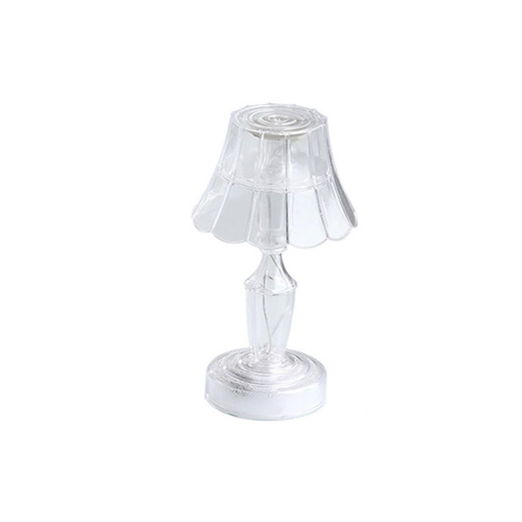 Transparente Tischlampe/Nachtlicht, Nachttisch-Umgebungslicht, Dekoration für das Schlafzimmer.