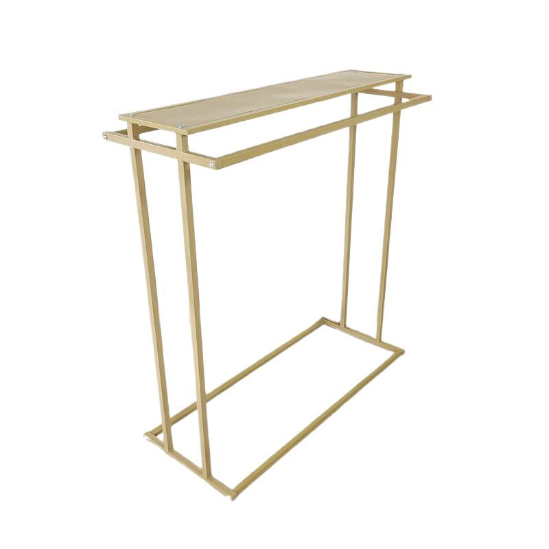 Double Row Floor-Standing Clothing Display Rack for Men & Women