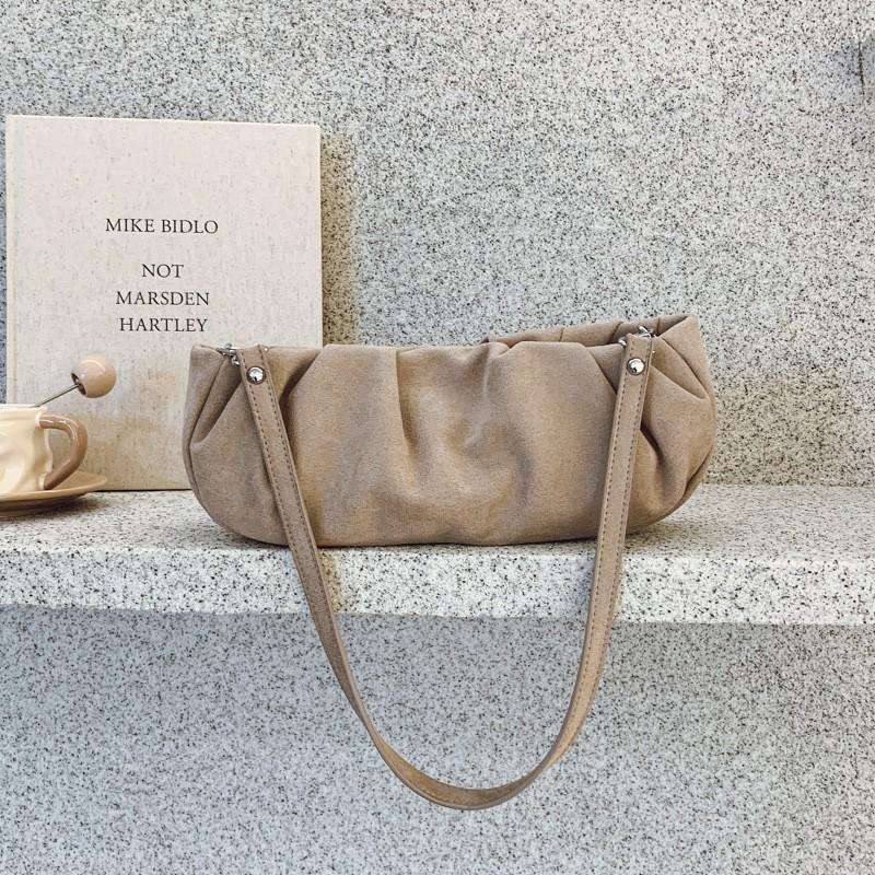 High-end Pleated Cloud Bag Fashionable Hand-held Buckle Portable Dumpling All-matching One-shoulder Cross-body