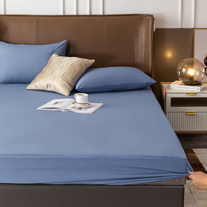 Husă de saltea impermeabilă, matlasare, de culoare solidă, cearșaf de protecție împotriva acarianului (Fara fata de perna)