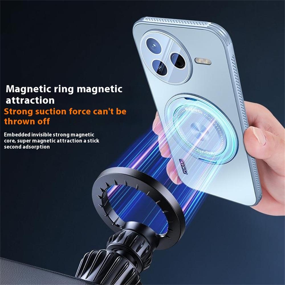 For Xiaomi Poco F7 Pro 5G/Redmi K80 5G Magnetic Case Kickstand TPU PC Heat Dissipation Phone Cover
