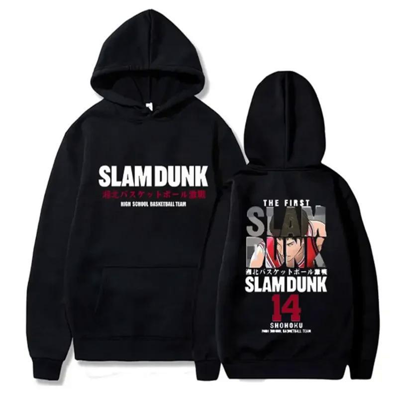 Anime Slam Dunk Hoodies de lã, pulôver Hoodies