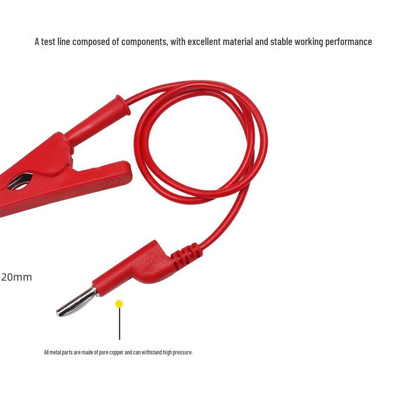 FUWEISHENG 4mm Banana Plug To Alligator Clip Power Test Lead
