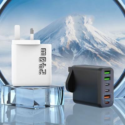 6 Ports 240W Charger Plug USB A+C Fast Charging Phone Charger Adapter EU/US/UK PD QC3.0 for Huawei/Xiaomi/Samsung
