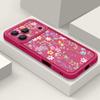 Flowers Leaves Print Case For iPhone 17 Pro Max Case iPhone 16 15 14 13 Pro Max 11 17e 16e Shockproof Bumper Soft Silicone Phone Cover Cases