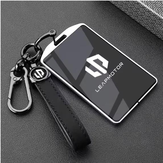 Car Zinc Alloy TPU NFC Card Key Cases Holder Cover Chain For Leapmotor C16 C11 C10 C01 B10 T03 S01 Smart Key Car Accessories