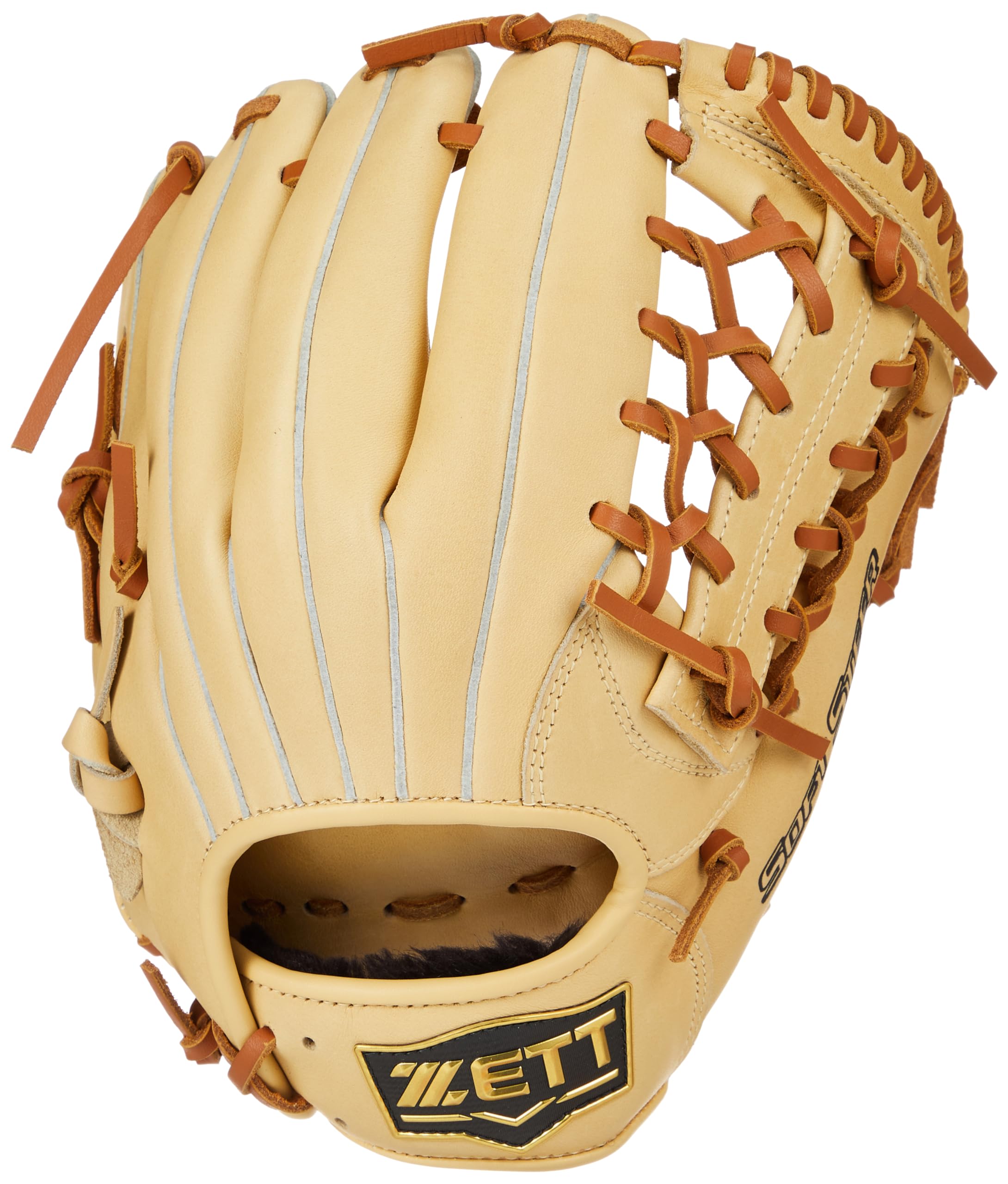 

ZETT Youth Soft Baseball Soft Pastel Brown x Oak Size BJGB74440 Glove, Steer, All-Around, Brown, Right-Handed Throw, M,