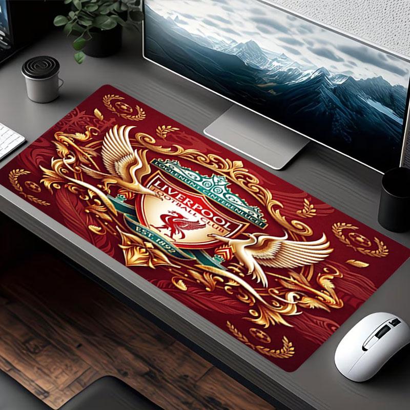 Tappetino Mouse Stampa Liverpool Football Club, per Tastiera Pad Laptop PC Tappetino per Ufficio Uso Domestico, Decorazione Scrivania, Regalo di Compleanno Perfetto per Giocatori