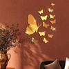 Adesivos de Parede Borboleta 3D em Acrílico - Coberturas Decorativas Autoadesivas para Marcas & Buracos de Pregos na Sala de Estar & Quarto
