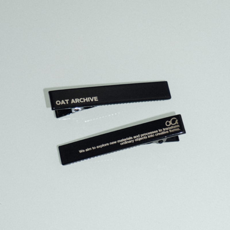 Oat Archive Black Logo Hair Pin [2set]