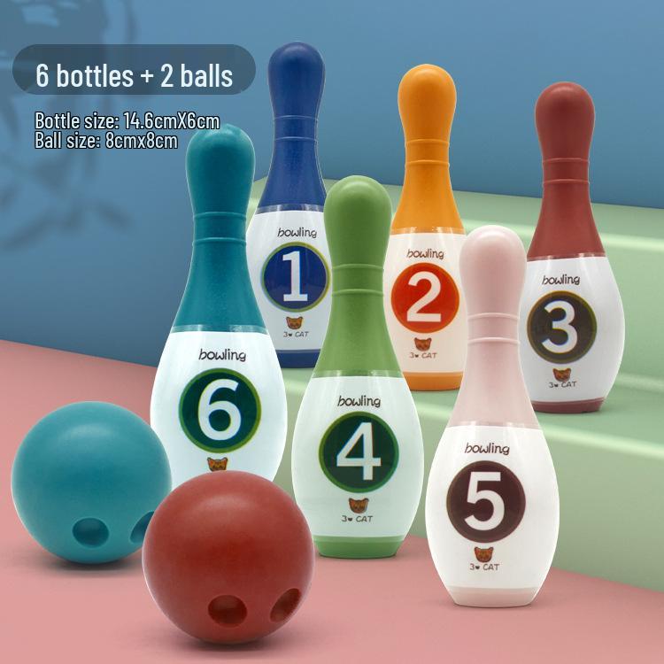 

Детский набор для боулинга: Игрушка для занятий спортом на улице и в помещении для мальчиков и девочек - Интерактивная игра для родителей и детей
