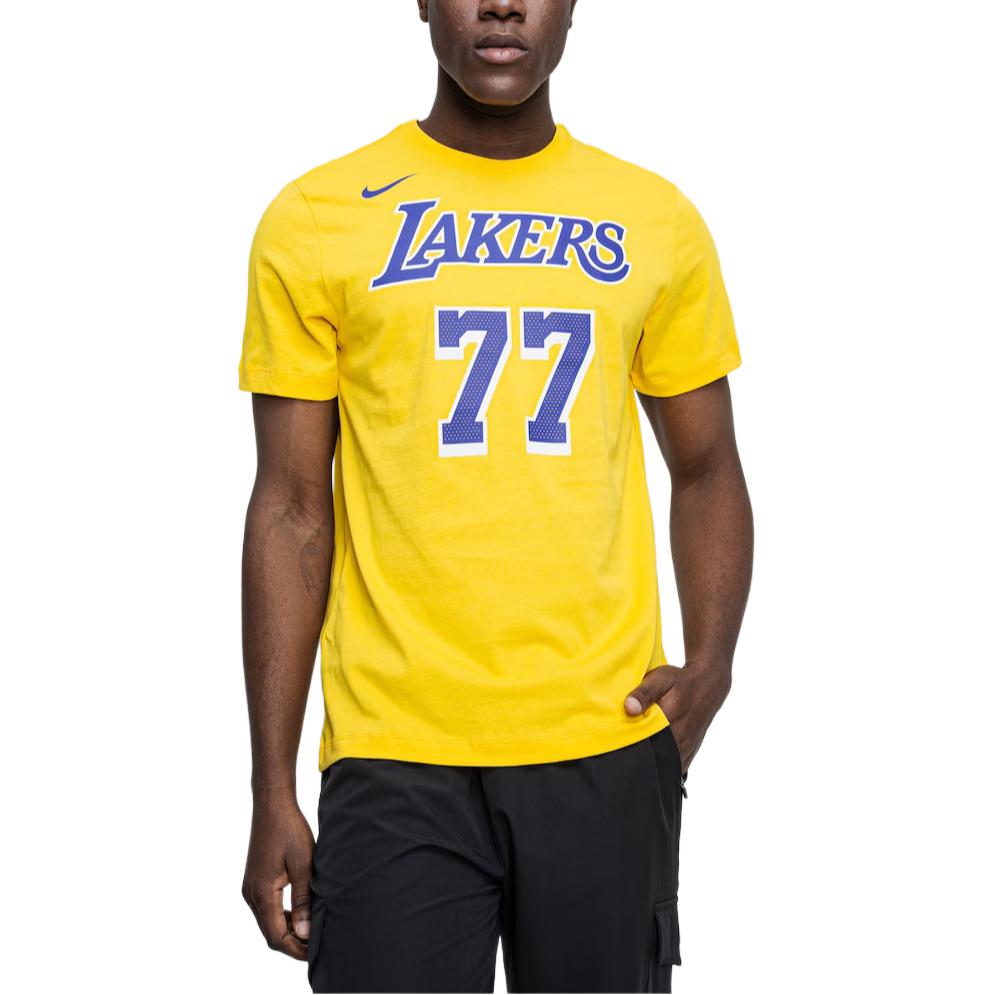 Nike NBA Letter Short Sleeve Crew Neck T-Shirt Men tops DR6380-733