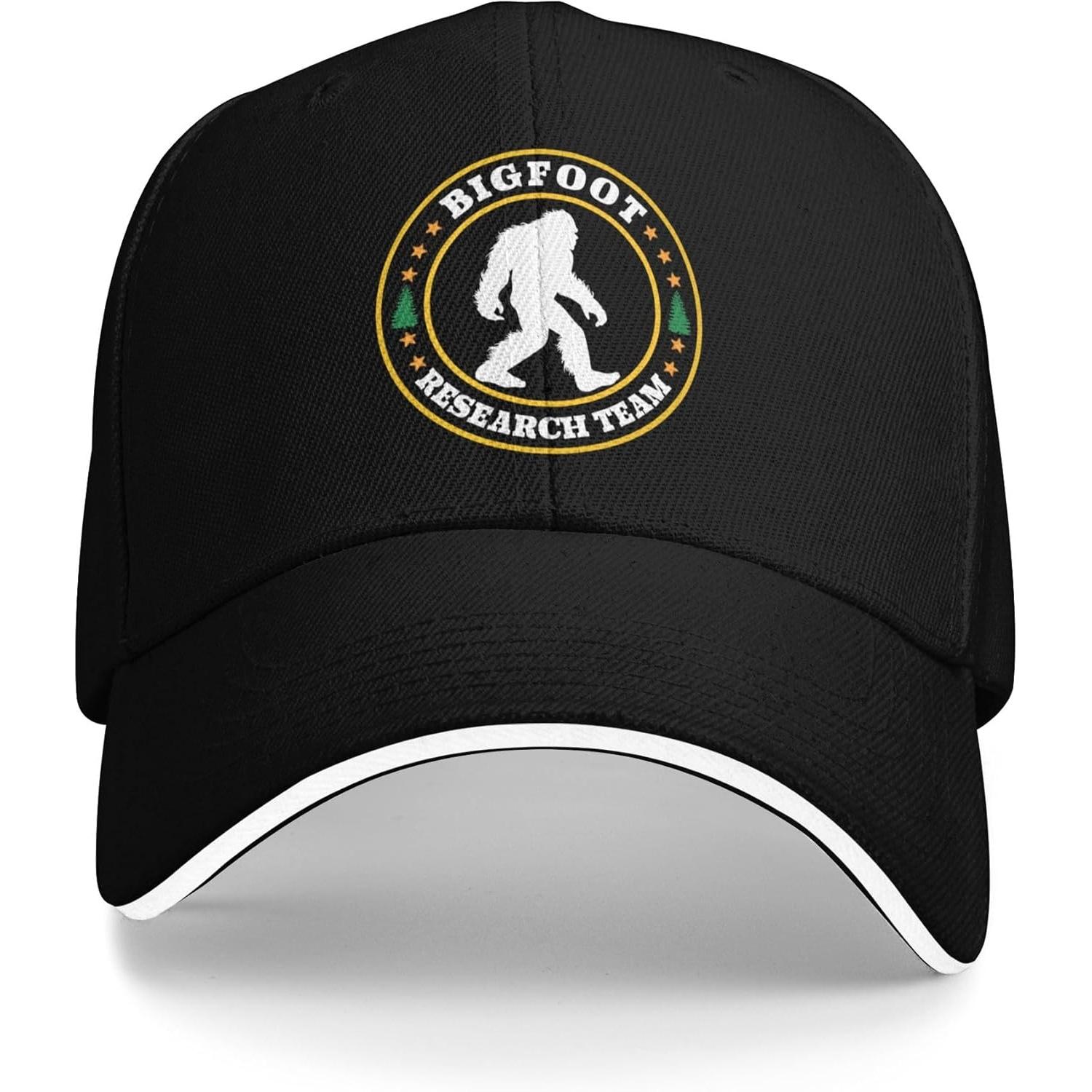 

Bigfoot Research Sasquatch Baseball Cap for Men & Women Fashion Dad Hats Unisex Adult Trucker Hat Curved Brim Baseball Hat Adjustable one size