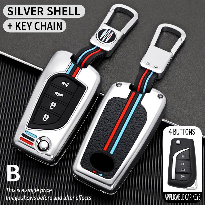 Car Remote Key Cover Case For Toyota Auris Corolla Avensis Verso Yaris Aygo Scion TC IM Camry RAV4 Forturner Hilux