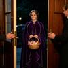 Halloween Costume Cape with Stand Collar Velvet Hooded Cloak for Party Performance