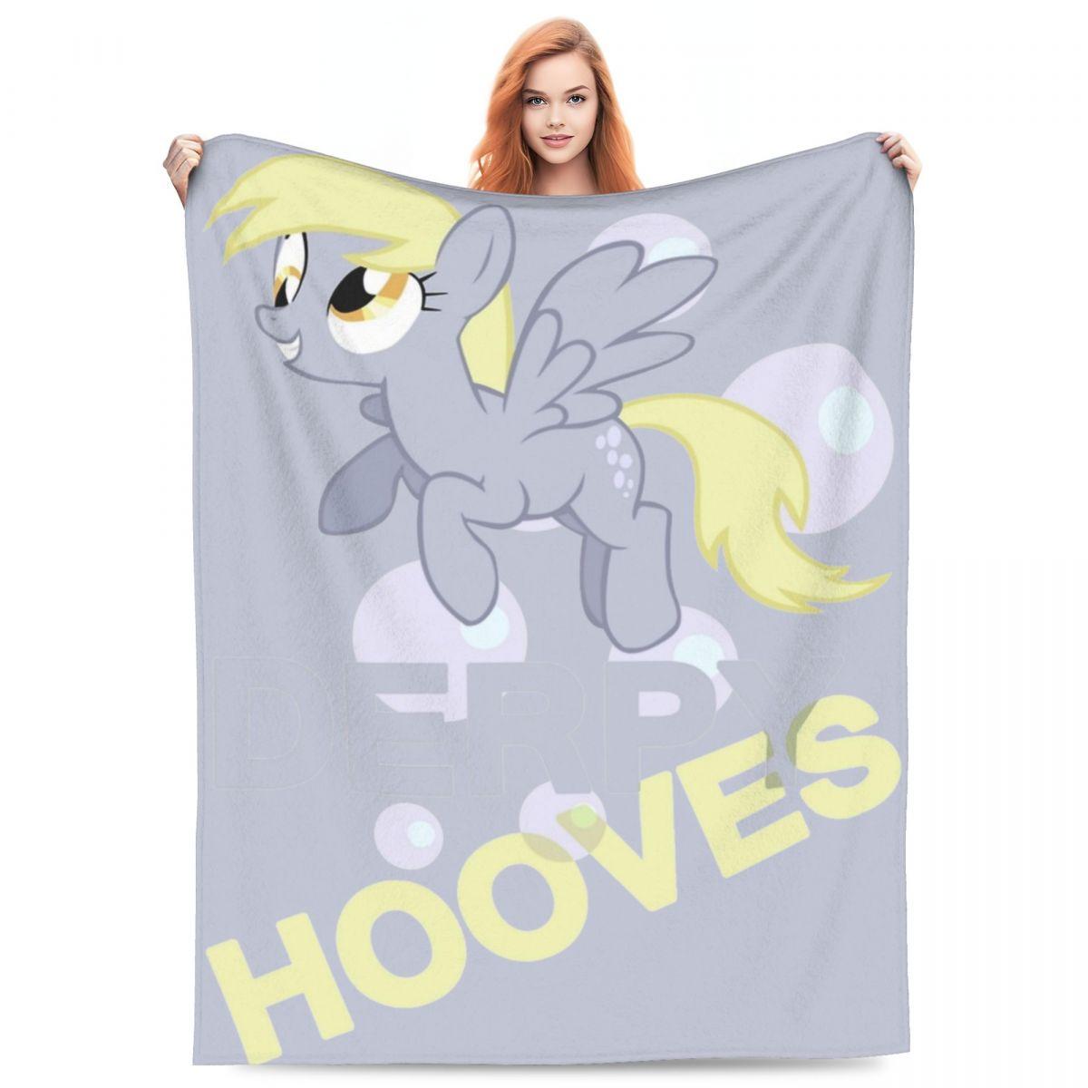 Пледы Y2K Muffins Derpy Hooves Легкие Тонкий Флис Покрывало Машинная Стирка 75X95CM