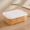 Food Grade Transparent Plastic Square Grain Storage Jar