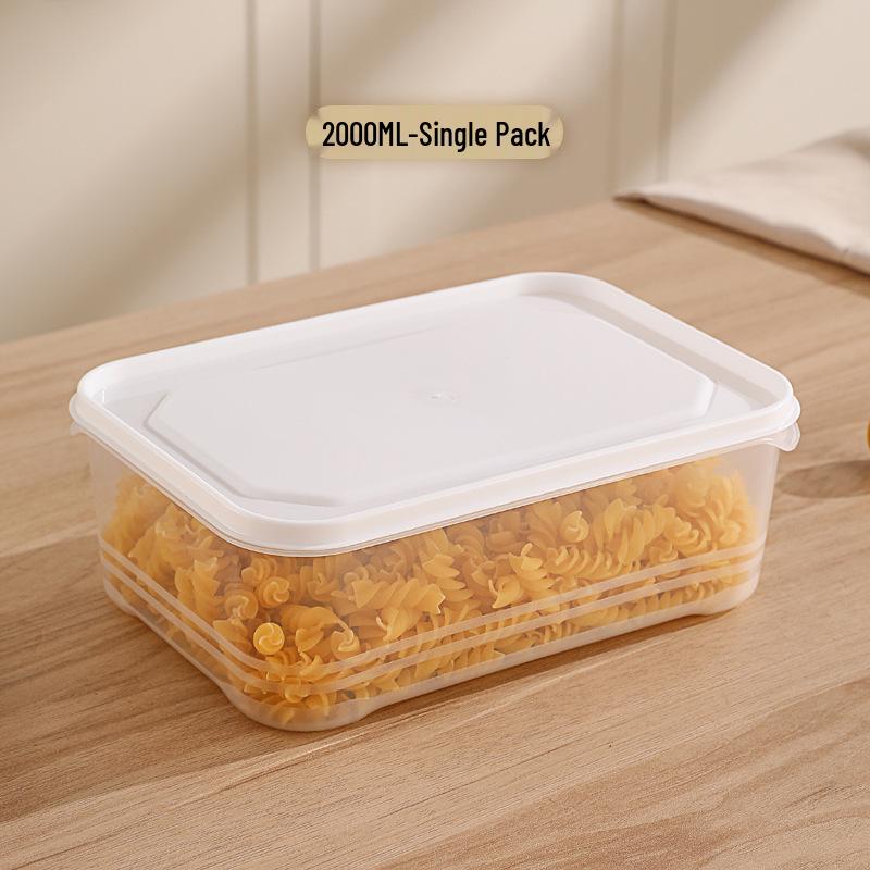 Food Grade Transparent Plastic Square Grain Storage Jar