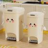 UFORU Adorable Creative Bin, Large-Capacity Household Waste Bin, Dual-Action Pedal Bin for Kitchen and Living Room