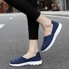 Dames Zomer Ademende Zilveren Moccasin Strandschoenen Dames Zwart Casual Instappers Rijschoenen Gevlochten Blauwe Platte Schoenen Sneakers Grote Maten