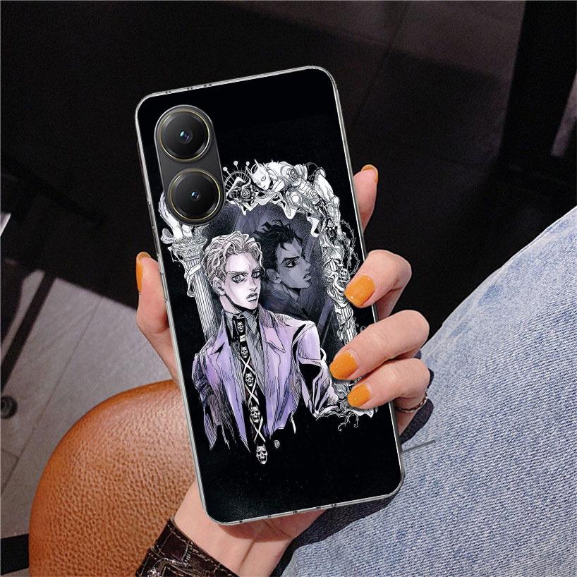 JoJo Kira Yoshikage Killer Queen Phone Case For Xiaomi Poco X7 X6 X5 Pro F7 Ultra Redmi 15C 15 13C 13 12C 12 10 10A 10C 9 9A 9C