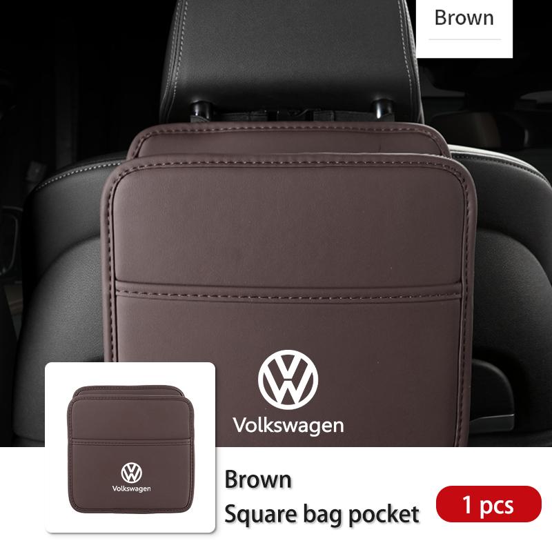 Portable Car Foldable Trash Can Hanging Stuff Storage Case For Volkswagen VW Scirocco Passat Polo B5 B6 B7 CC Tiguan Sharan 5HDSA